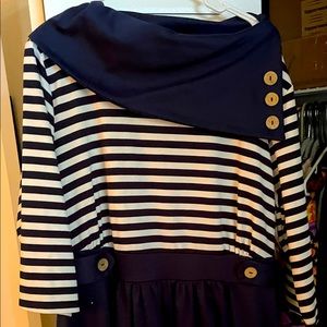 A nice nautical dress. Blue. Worn once.